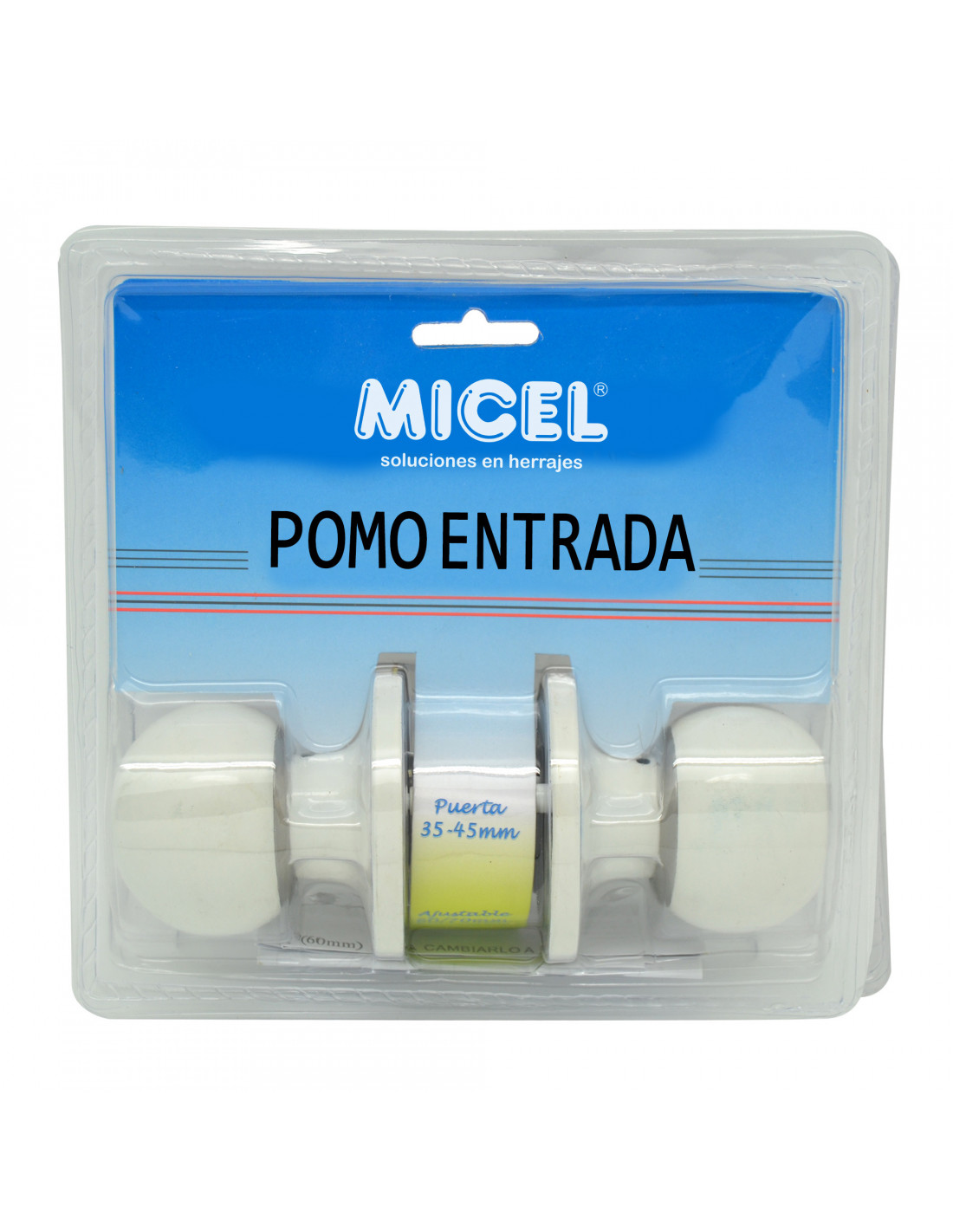 Micel Pomo para puerta 11904 (L x An: 7 x 7 cm, Latón)